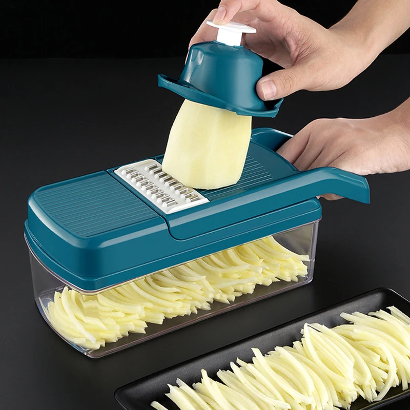 

Multifunctional Vegetable Cutter Shredders Slicers Fruit Potato Peeler Carrot Grater Kitchen Accessories Basket Vegetable Tool