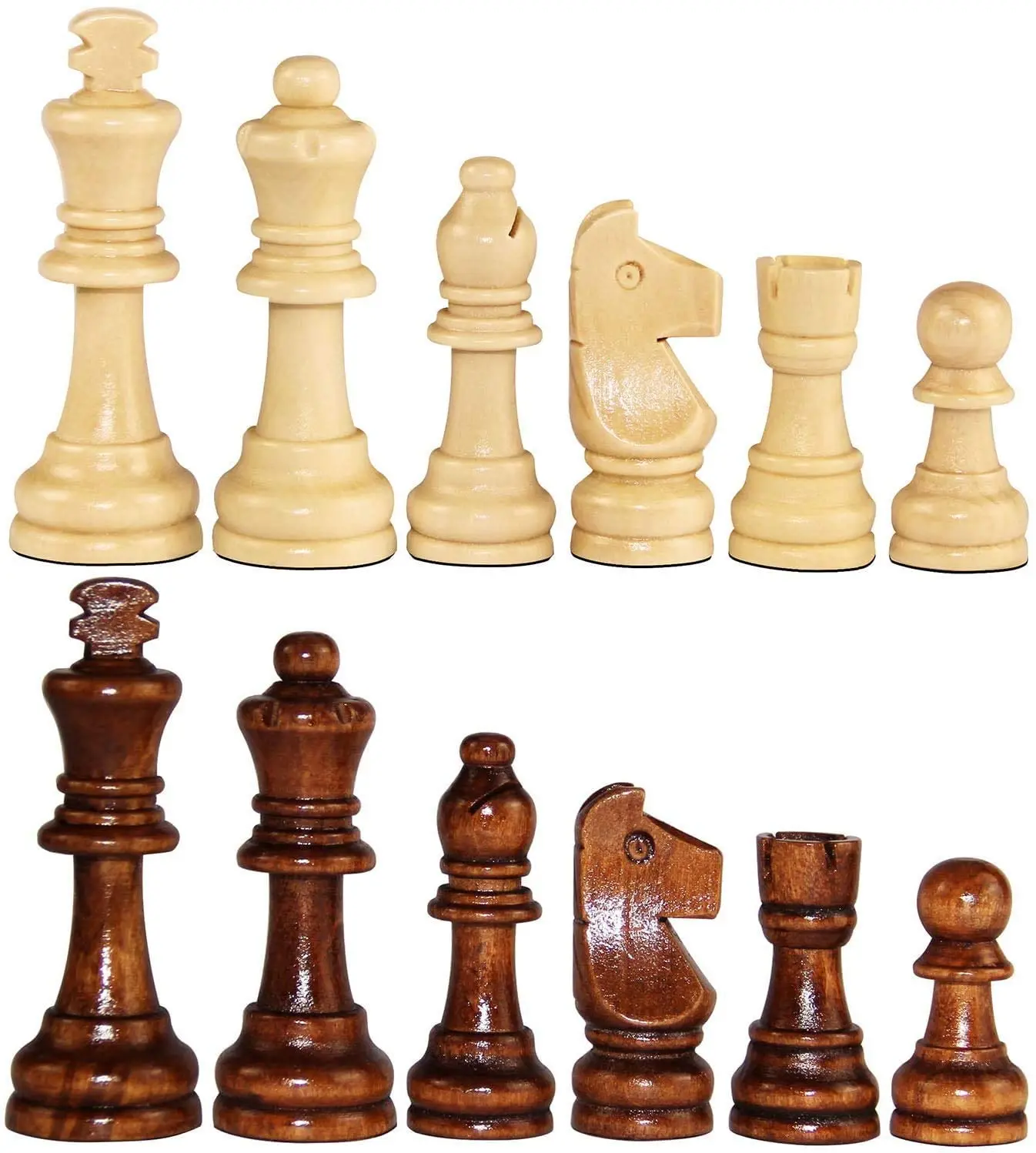 

Wooden chess pieces