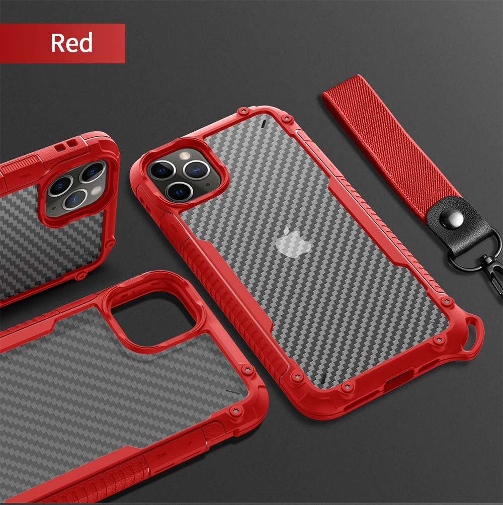 

Luxury Anti-Fall Phone Case For iPhone 12 Pro Case Silicone PC Cover For iPhone 11 12 Pro Max Mini XR XS X 7 8 Plus Case Cover