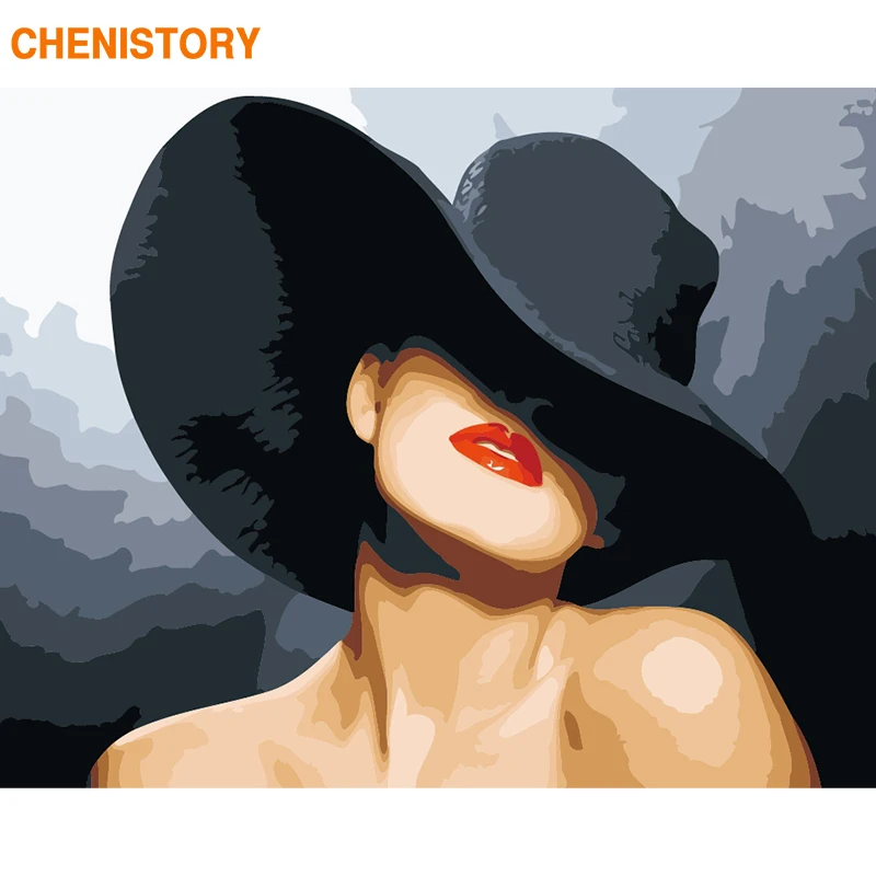 Картина CHENISTORY с рамкой для женщин рисунок сделай сам по номерам взрослых