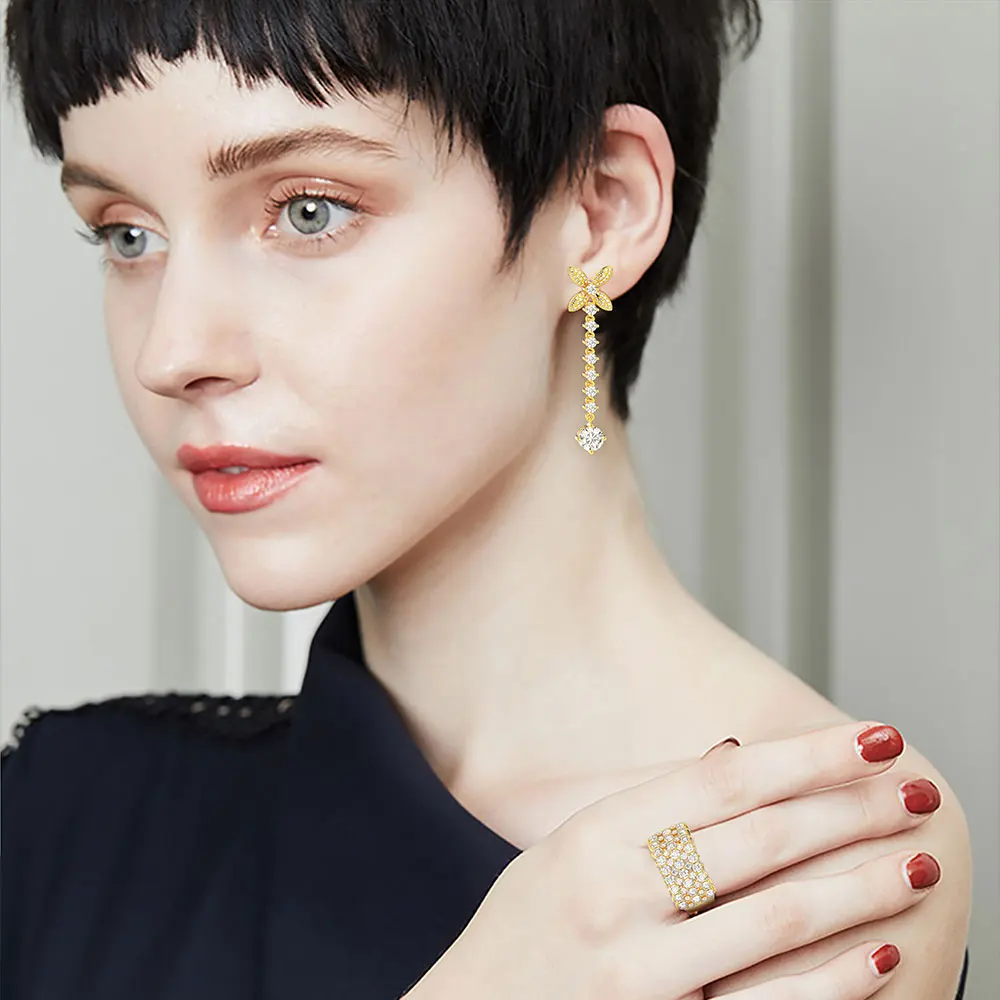 Женские серьги подвески с бантом серебро 925 пробы|Серьги-подвески| |