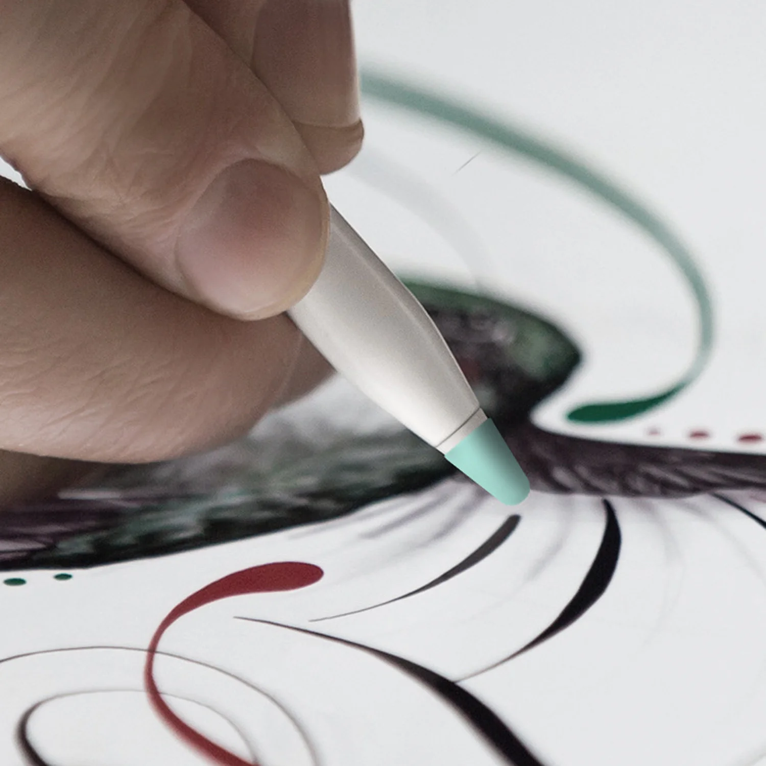 Нескользящий износостойкий силиконовый чехол-наконечник для Apple Pencil 1-го 2-го