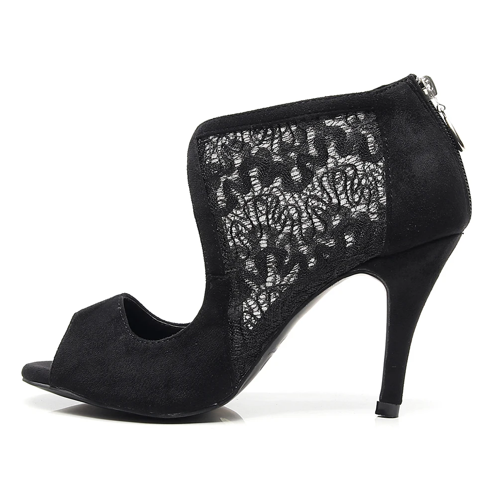 Женская замшевая обувь для латиноамериканских танцев на высоком каблуке 6 10