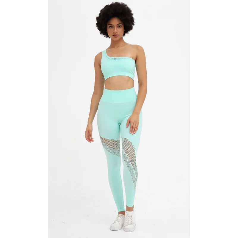 

Оптовая продажа с фабрики, индивидуальный Модный комплект леггинсов, горячая Распродажа, сексуальный Быстросохнущий Спортивный бесшовный ...