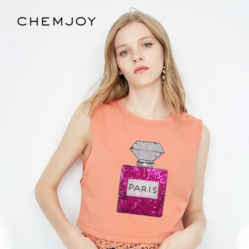 Большие блестящие нашивки для одежды розовые в виде флакона духов пришиваемые