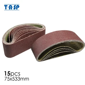 15 шт., абразивные ленты из оксида алюминия, 75x533 мм