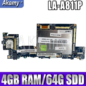 akemy ziji2 la a811p for lenovo thinkpad 10 thinkpad10 notebook motherboard fru 00hw378 w8p z3795 4gb 64gssd 100 test ok free global shipping