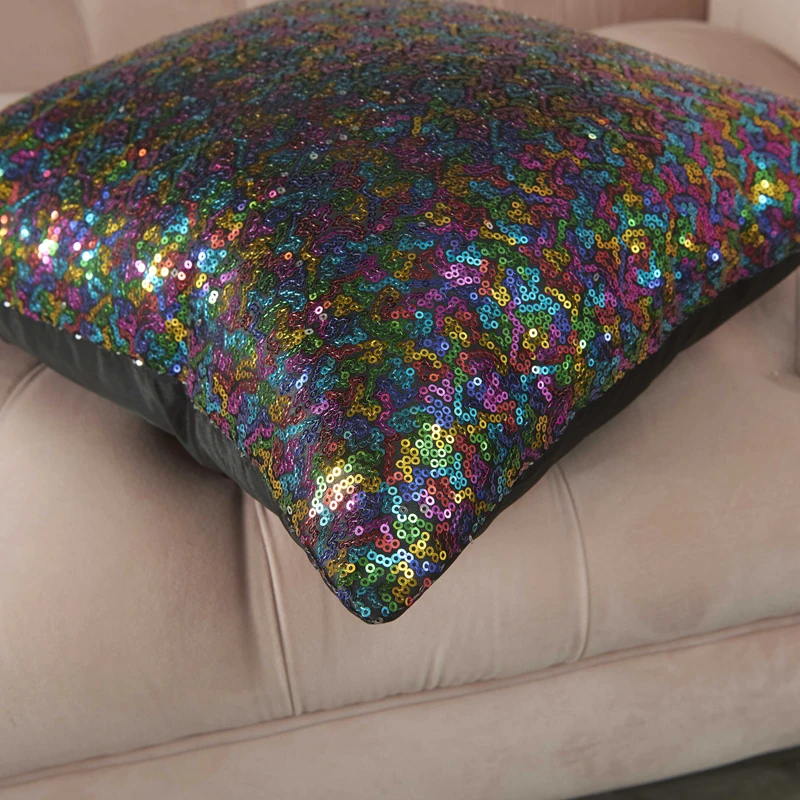 

Zrolife New Luxury Mermaid Glitter Cushion Cover 40x40cm Home Pillow Cover Decorative Sofa Throw Pillows Car Sofa Christmas 2021