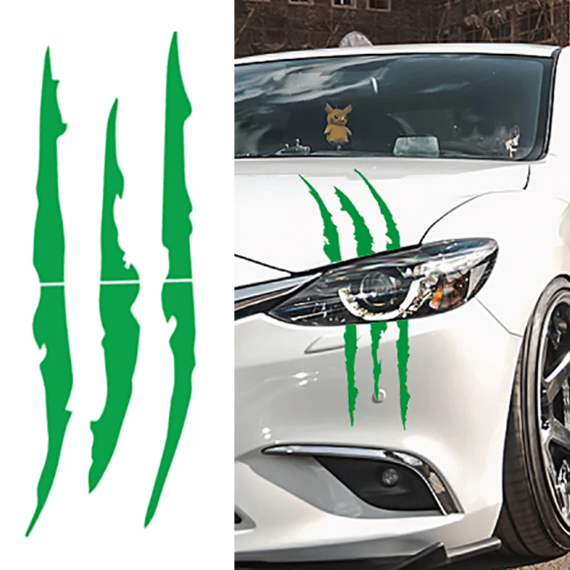 Универсальная фара наклейка в полоску с когтями для Skoda Octavia Fabia Rapid Superb Yeti Roomster |