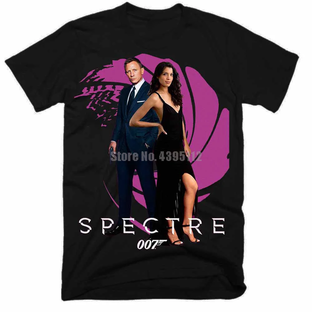 Футболка из хлопка с 3D-принтом Джеймса Бонда спектра 007 белая футболка 3D принтом