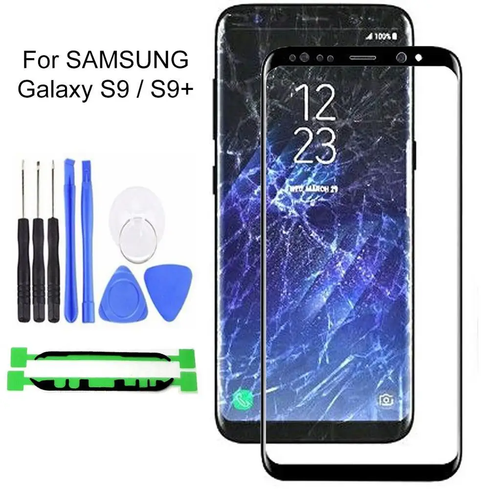 Сменное Переднее стекло для Samsung Galaxy S9 S9Plus переднего экрана внешнее ремонта +