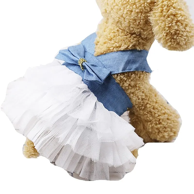 1 шт. платье принцессы для маленьких средних собак модная одежда аксессуары