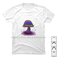 mushroom design t shirt 100 cotton digital art beautiful mushroom design print sign room mush desi art us om