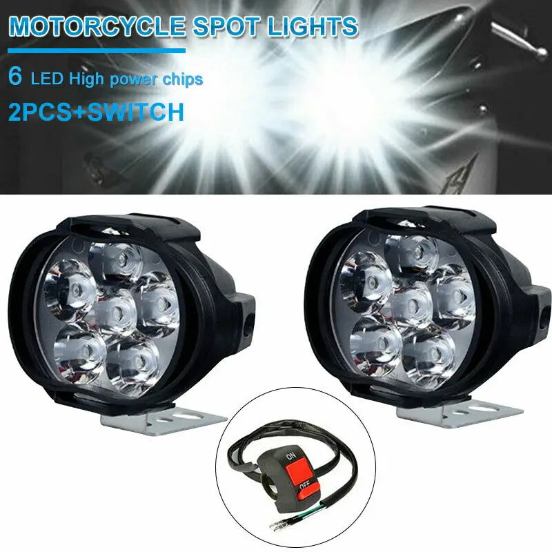 Светильник для мотоцикла противотуманный светильник s 6 светодиодный Передняя
