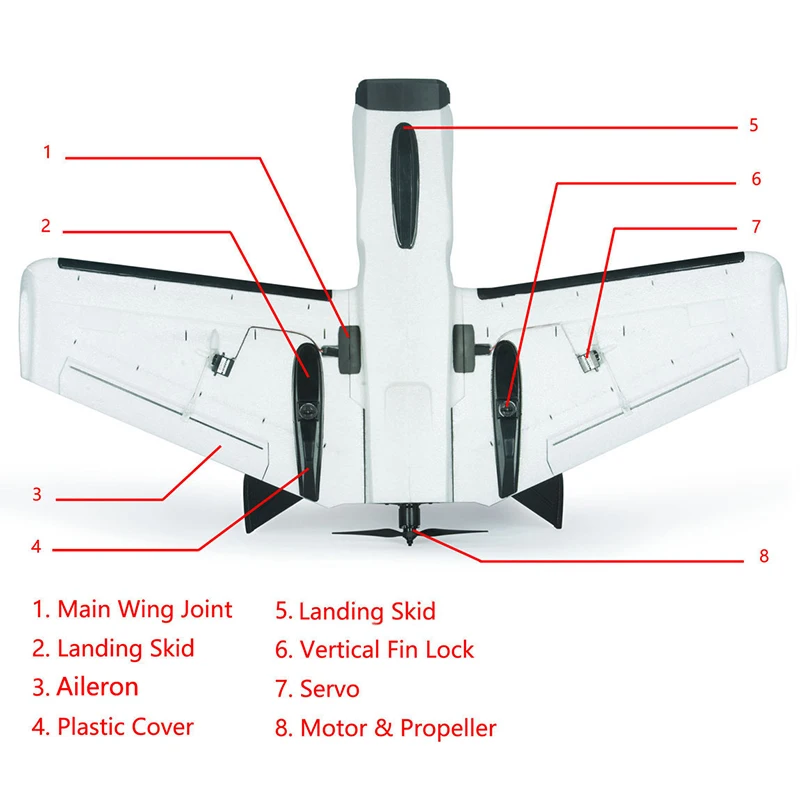 Дротика ZOHD XL Extreme FPV летающие крылья радиоуправляемый самолет 1000 мм разлетающиеся