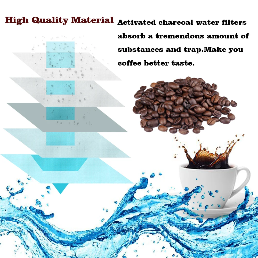 12PCS BWF100 Breville Charcoal Water Filters Compatible For Coffee Espresso Cappuccino Machine BES980 BEP920 BES840 BES870 | Дом и сад