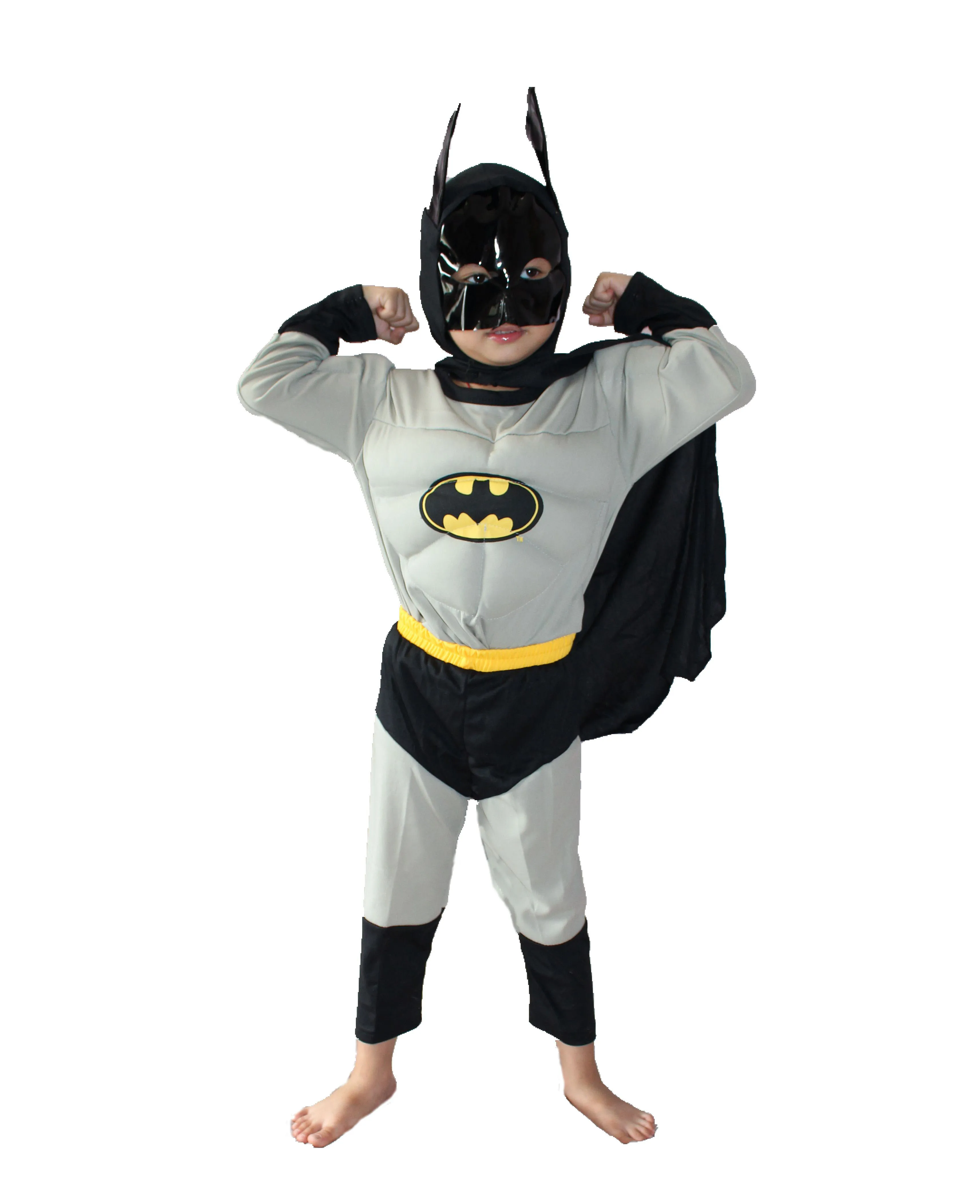 Серые и черные От 3 до 7 лет вечерние Детские костюмы для Хэллоуина одежда игр с