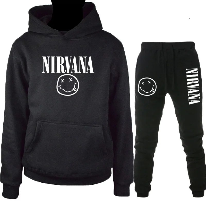 Nirvana мужская толстовка с капюшоном в стиле хип-хоп толстовка с принтом Курта Кобейна уличная Толстовка Пуловер Harajuku свободная толстовка с капюшоном