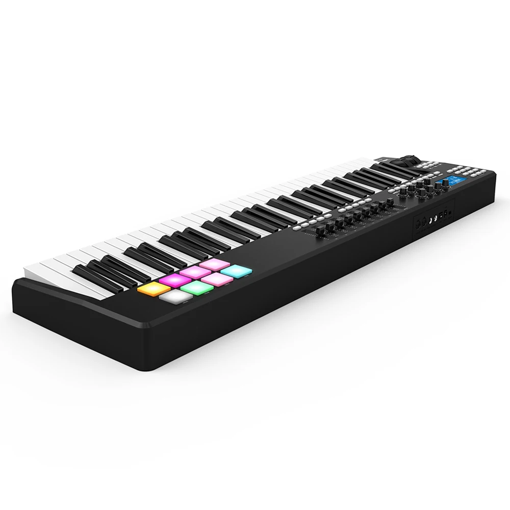 WORLDE PANDA61 портативный 61-клавишный USB MIDI-контроллер клавиатуры 8 RGB с Цветной