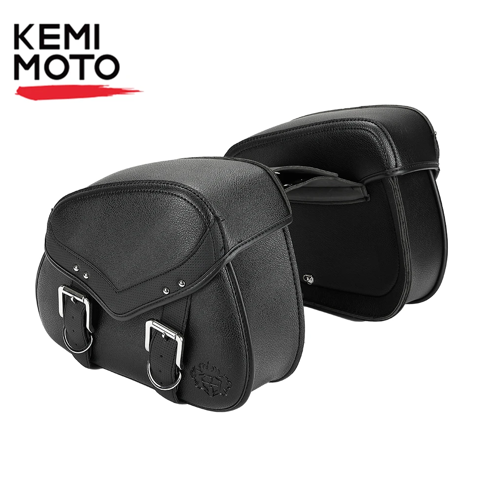 Motorcycle Side Bag Retro Motorcycle Leather Saddle Bag Motorcycle Accessories Tool Bag Riding Travel Saddlebag Waterproof Bag