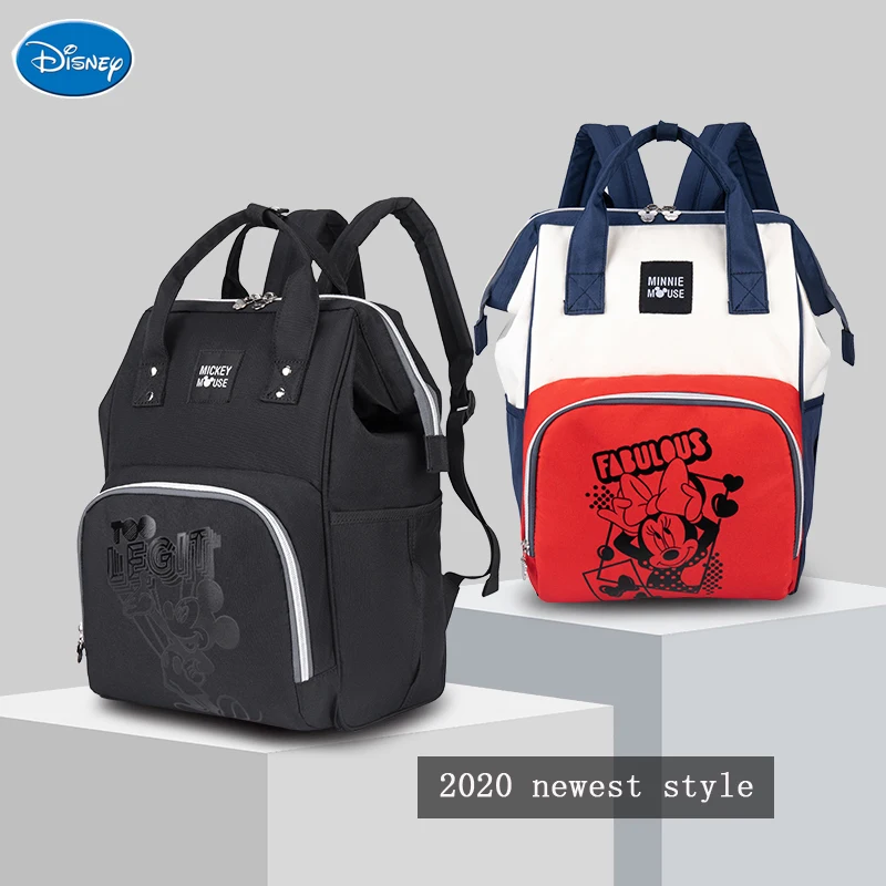 Сумка для пеленок мамы Disney 2020 сумка смены подгузников мам с крючками Микки и