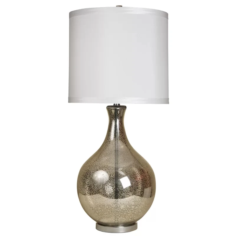 

Modern minimalist table lamp art smoke gray glass creative iron art living room bedroom bedside table lamp