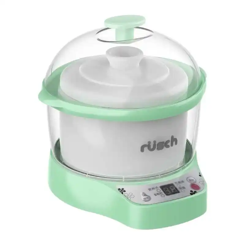 

Electric Ceramics Slow Cooker 0.8L Water Stew Pot Mini Baby Food Porridge Breakfast Cooking BirdsNest Soup Boiler Steamer