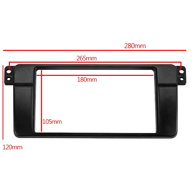 2 Din стерео радио фасции рама пластины панели CD приборная панель аудио рамка