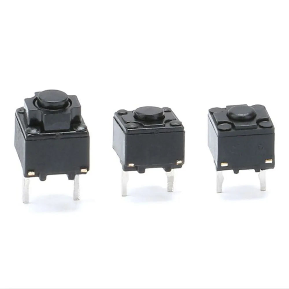 50 шт./1 лот 6*6*5 7/6 0/7 3 мм 2P контакта сенсорный тактовый микроключ переключатель для