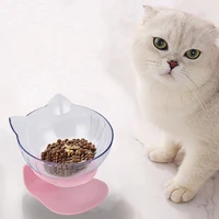 non slip cat bowls double bowls with raised stand pet food water bowls cats dogs feeders cat bowl pet supplies