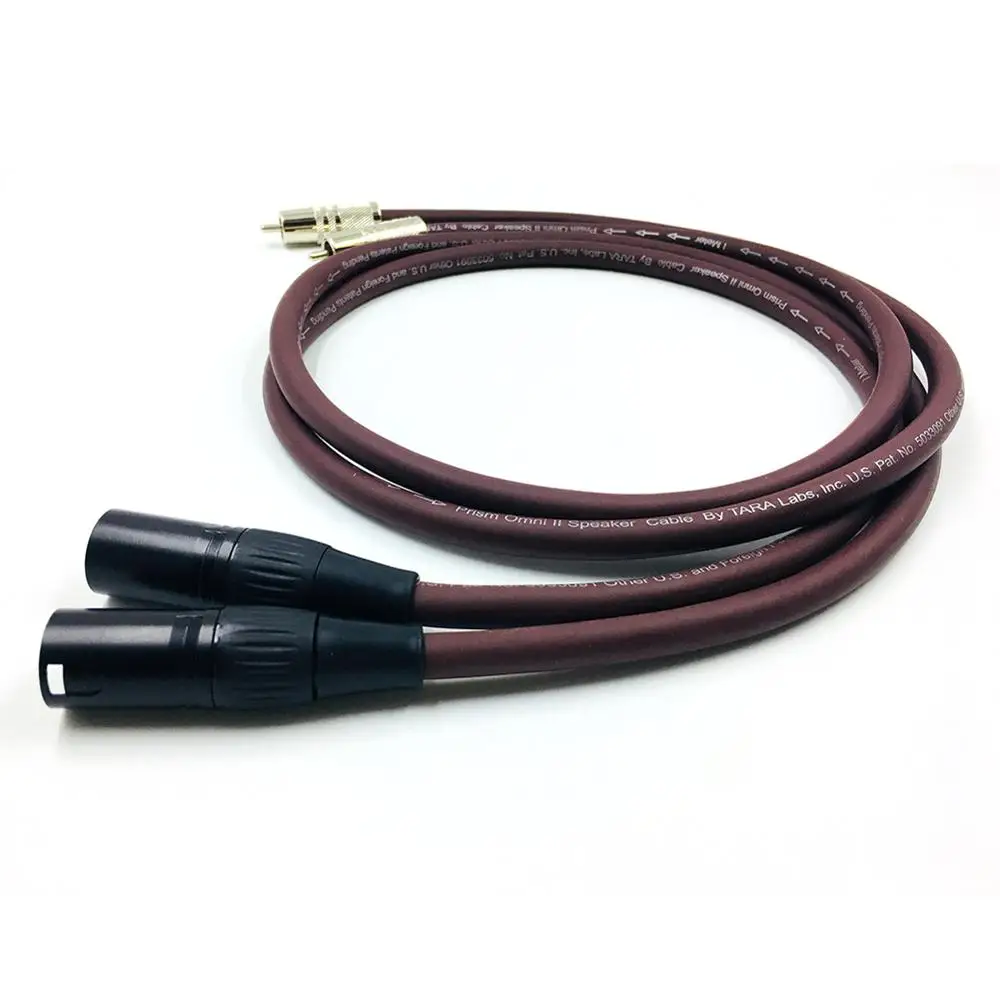 Hifi аудио кабель 2 RCA к XLR 3 Pin HiFi папа гнездовой соединительный коаксиальный Баланс