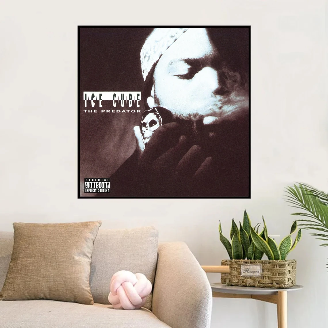 Альбом с изображением хищника льда кубик рэп музыка постер печать на холсте
