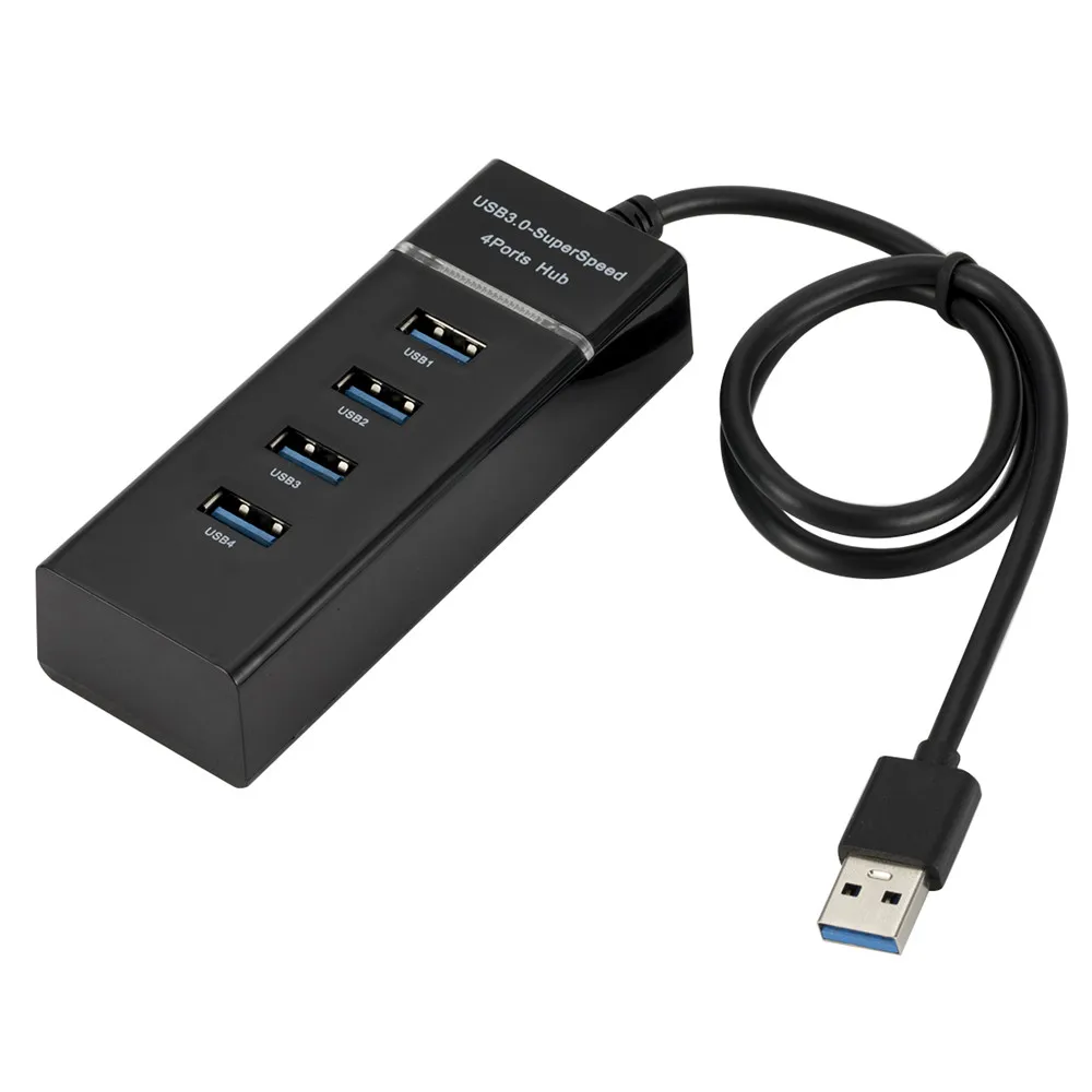 4 Порты USB 2 0 3 HUB Высокоскоростной разветвитель мульти расширительный бак для
