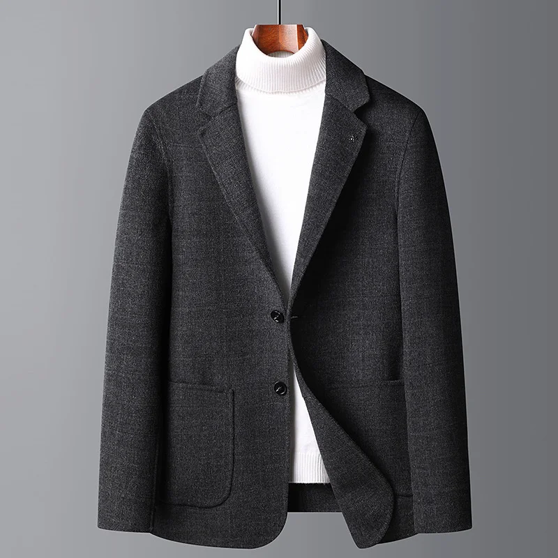 

Mens Clothing Suit Wool Blend Coat Fashion 2021 Oversized Woolen Meth Overcoat Male Europe Size Trenchcoat Winter Jacket Coats