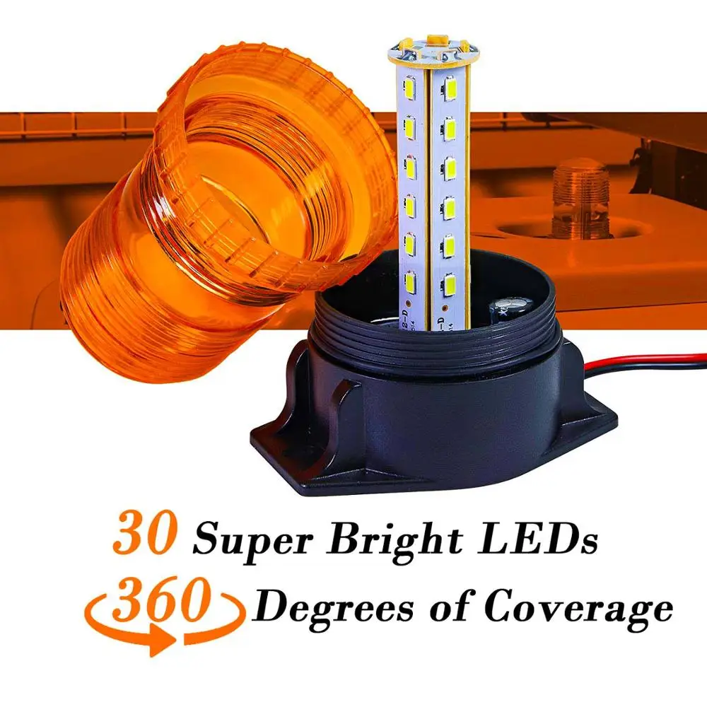 30 светодиодов автомобиля Strobe Light аварийная лампа для школьного Предупреждение
