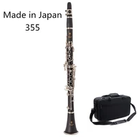made in japan 355 bb clarinet 17 keys b flat musical instruments high quality bakelite tube nickel plated clarinet