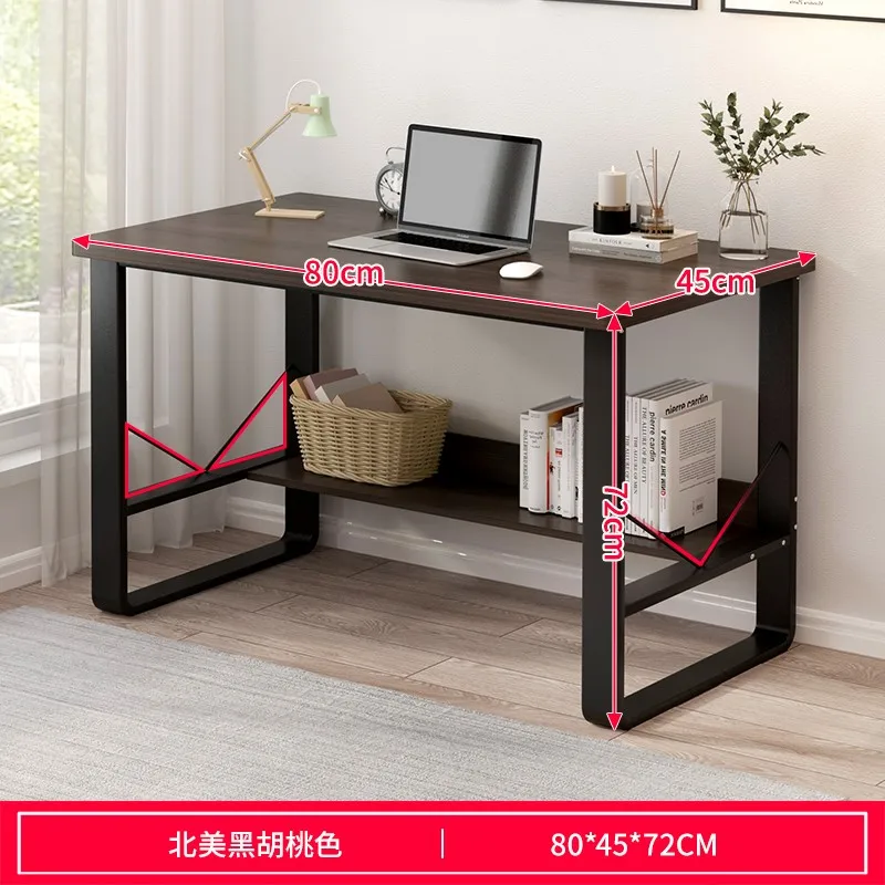 

Computer Desk Desk Bookshelf Combination Student Household Simple Bedroom Writing Desk Desk Bookcase Integrated Small Table