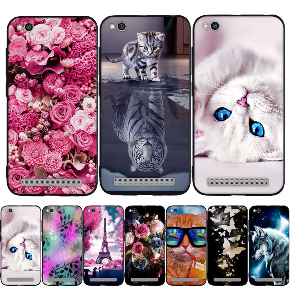 Силиконовый чехол для Xiaomi Redmi 5A с мультяшным рисунком, чехол для Xiaomi Redmi 5A, Прозрачный бампер, чехол для телефона Redmi5A, чехол s