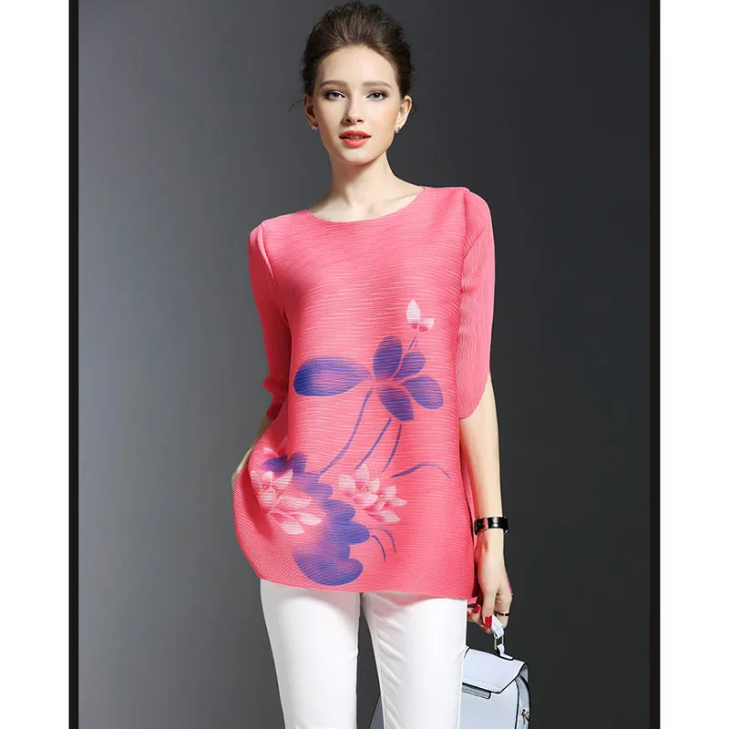 Новинка 2020 летняя женская футболка модная с круглым вырезом и рукавом до локтя