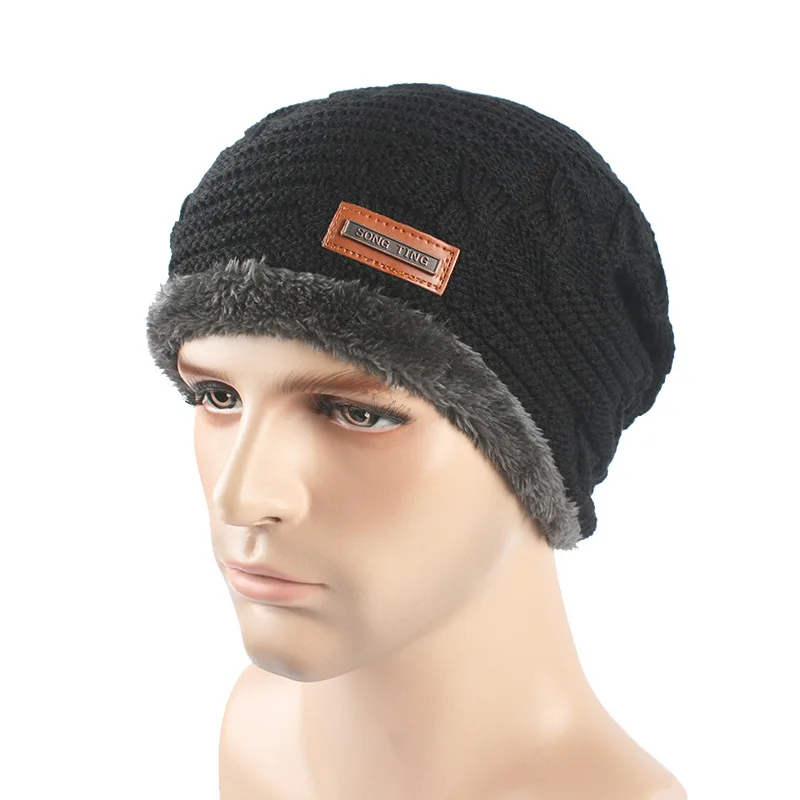 Skullies Beanie осенняя и зимняя шерстяная шапка мужская уличная маркировка плюс