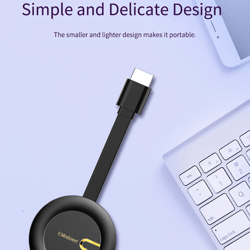 

MiraSn G15Y 5G 4K HD Wireless HDMI Wifi Display Receiver HDTV Dongle TV Stick