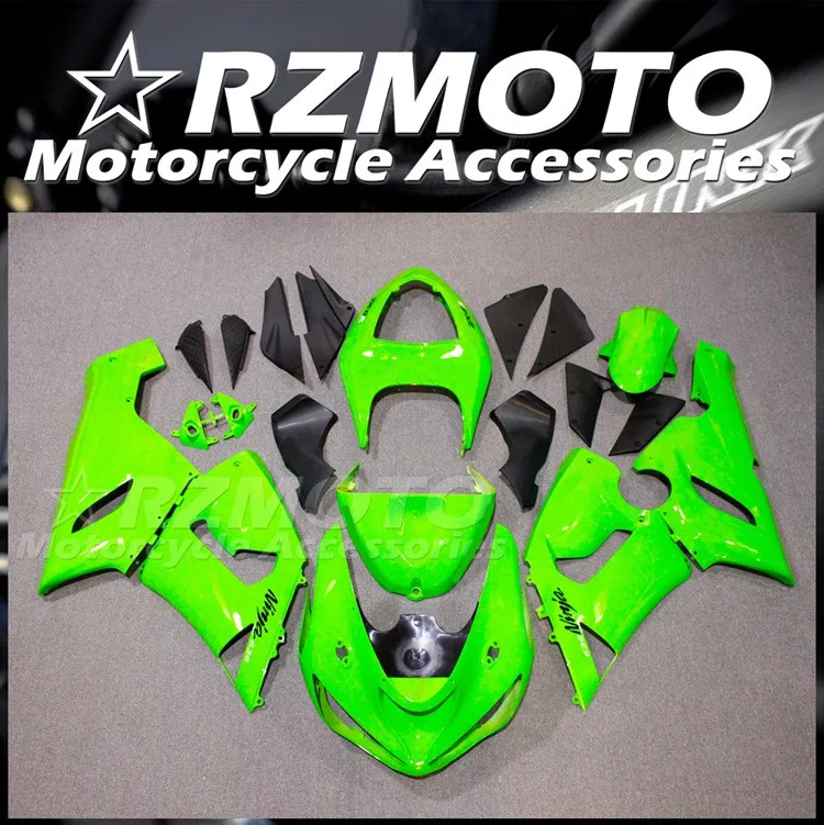 

New ABS Whole Motorcycle bike Fairings Kit Fit for Kawasaki Ninja ZX-6R ZX6R 636 2005 2006 05 06 Bodywork set Green