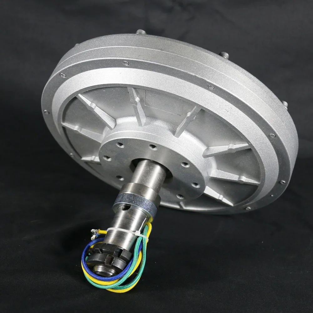 

Low torque 10KW 1000RPM 220V AC Disc PMG Inner Rotor Three Phase Coreless Permanent Magnet Generator Alternator