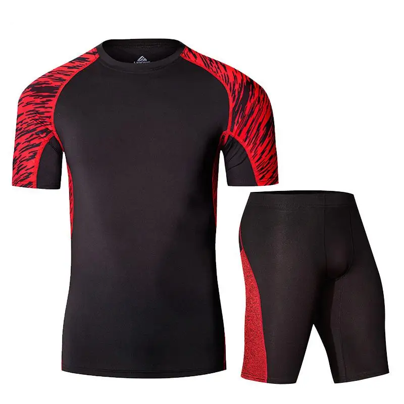 Short sleeve set Юнион костюм одежда для мужчин crossfit Фитнес Мужчины с длинным рукавом тепловой трикотаж термобелье для мужчин - Цвет: Short sleeve set