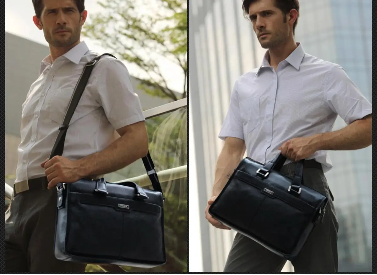 Мужской портфель деловая Повседневная сумка-мессенджер P.kuone сумка из