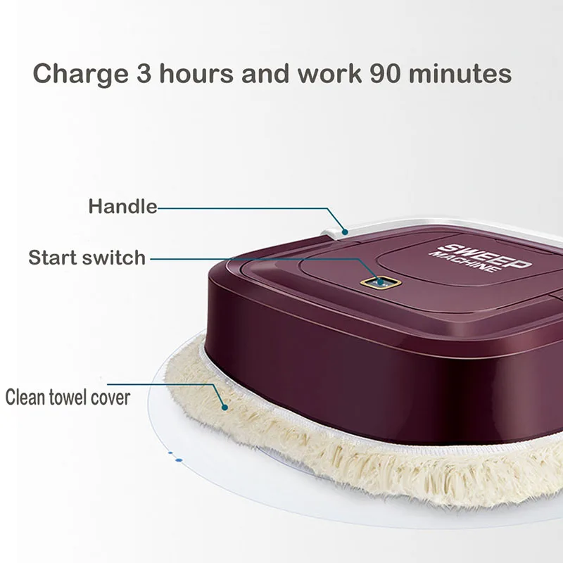 Автоматический умный робот пылесос пол Электрическая Швабра машина уборочная