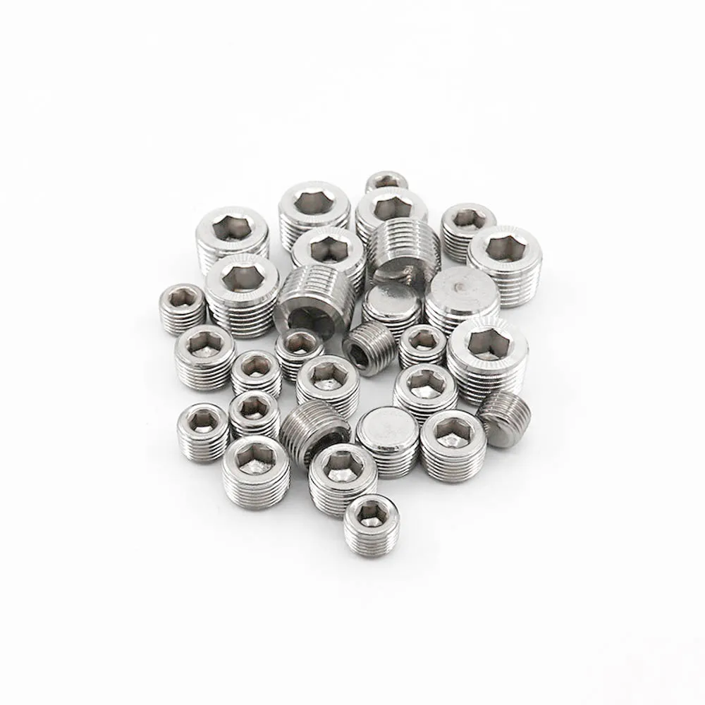 1/8 "1/4" 3/8 "1/2" 3/4 "1" 1 1/4 "1 1/2" 2 "BSP NPT Мужская потайная Торцевая вилка
