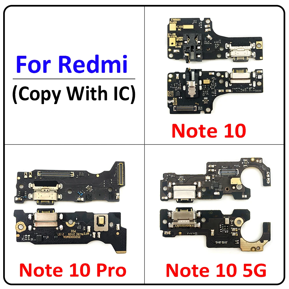 Новая плата USB-порта для зарядки гибкий кабель соединительные детали Xiaomi Redmi Note 10