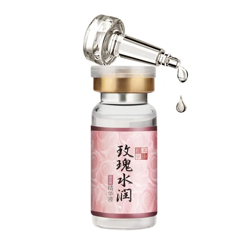 Розовая увлажняющая эссенция жидкость 10 мл увлажняющее отбеливание и осветление