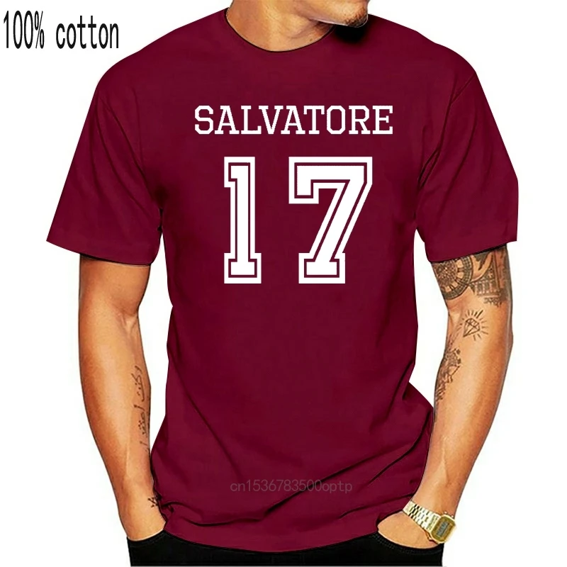 Черная футболка с принтом &quotДневники вампира&quot &quotСальваторе 17&quot &quotМистик